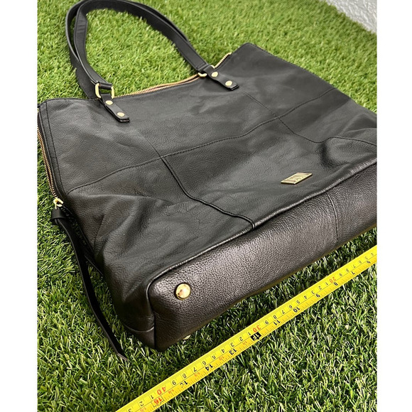 Kooba Everetti Black Leather Fringed Tote Satchel Bag - Perfect Condition - Picture 12 of 17